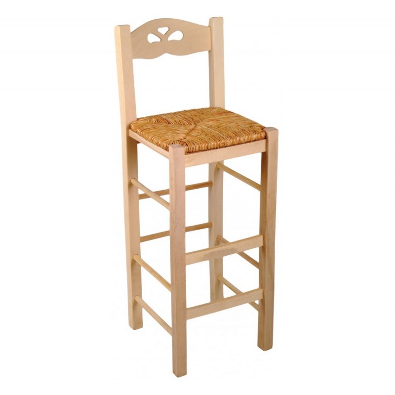 S201 ξύλινο σκαμπό bar Εμποτισμού 35χ35χ75cm