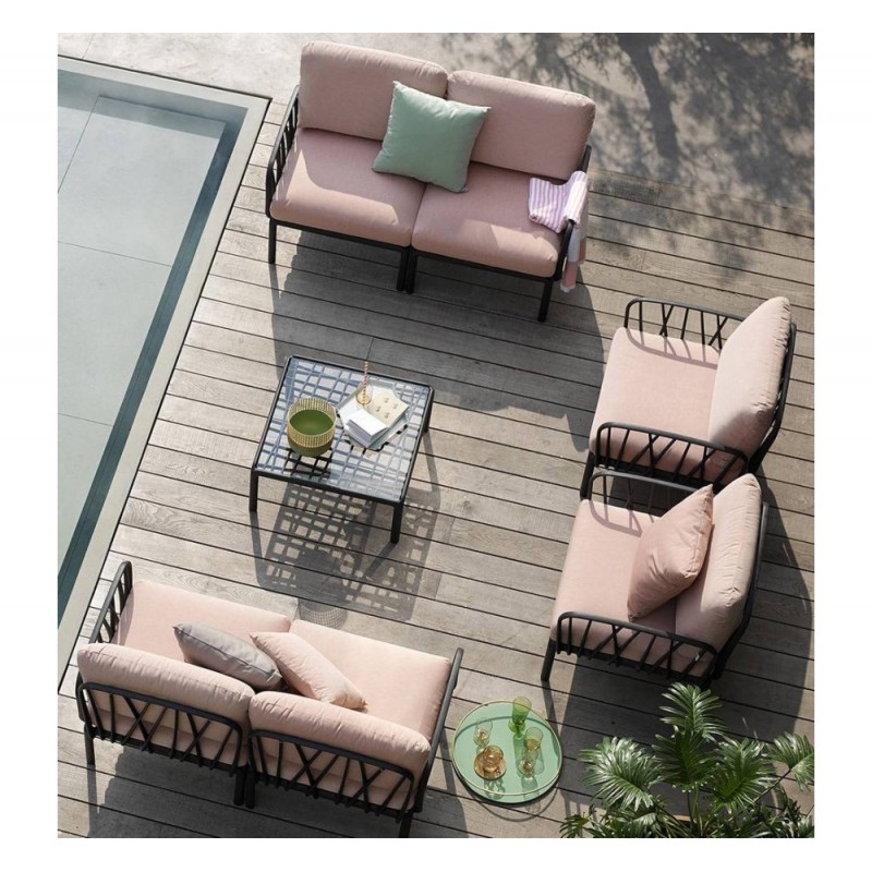 Komodo set 5 τμχ 144x78x88cm και τραπεζάκι με τζάμι