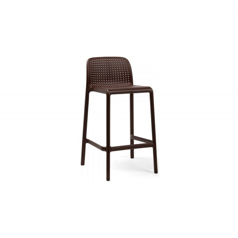 Lido 76/65 σκαμπό bar Ύψος καθίσματος 65cm 47,5x49,5xH86,5(65)cm (Lido 65)  καφέ χρώμα 
