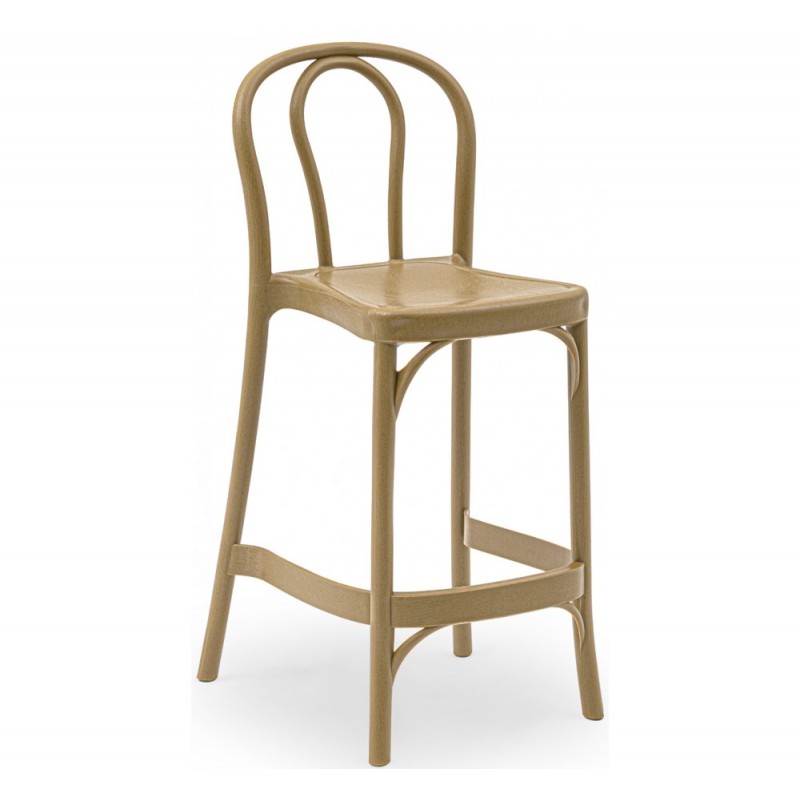 Sozo 65 σκαμπό bar Καπουτσίνο Ύψος καθίσματος 65cm διαστάσεις 49x54x(98,6/65)cm