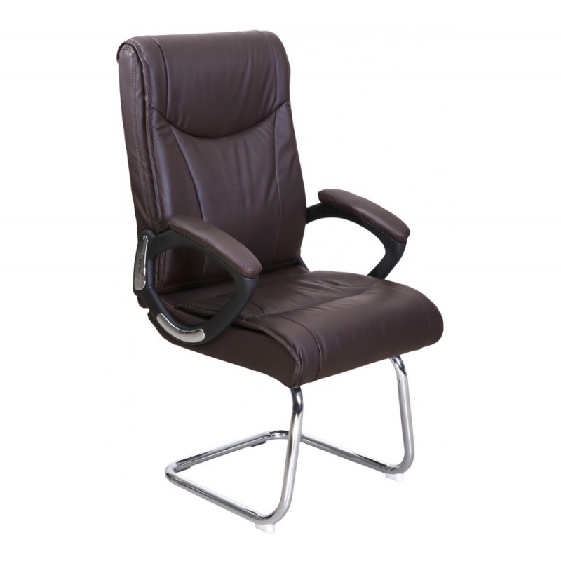 SA-111C πολυθρόνα επισκέπτη γραφείου Καφέ 63x74x108(50)cm