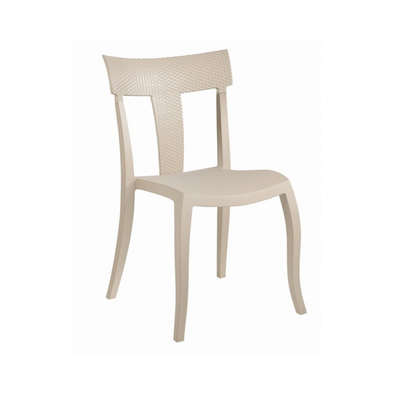 Toro-S Rattan καρέκλα 01 -White 49x55x84(47)cm