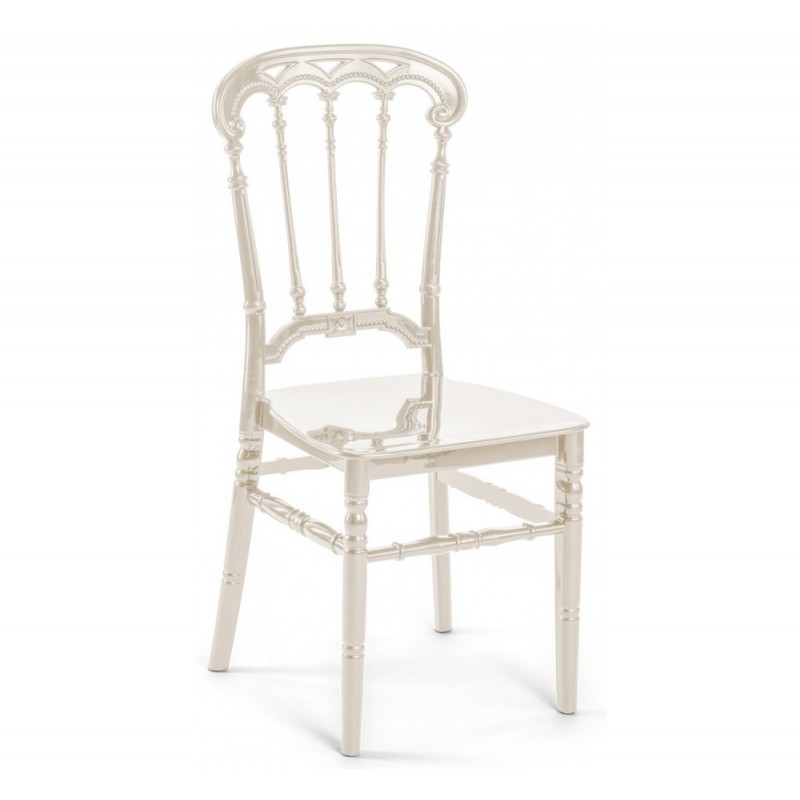 Roma καρέκλα Transparent 38x42x93(43,5)cm