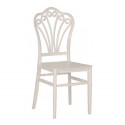 Flora καρέκλα Silver 38x42x93(43,5)cm