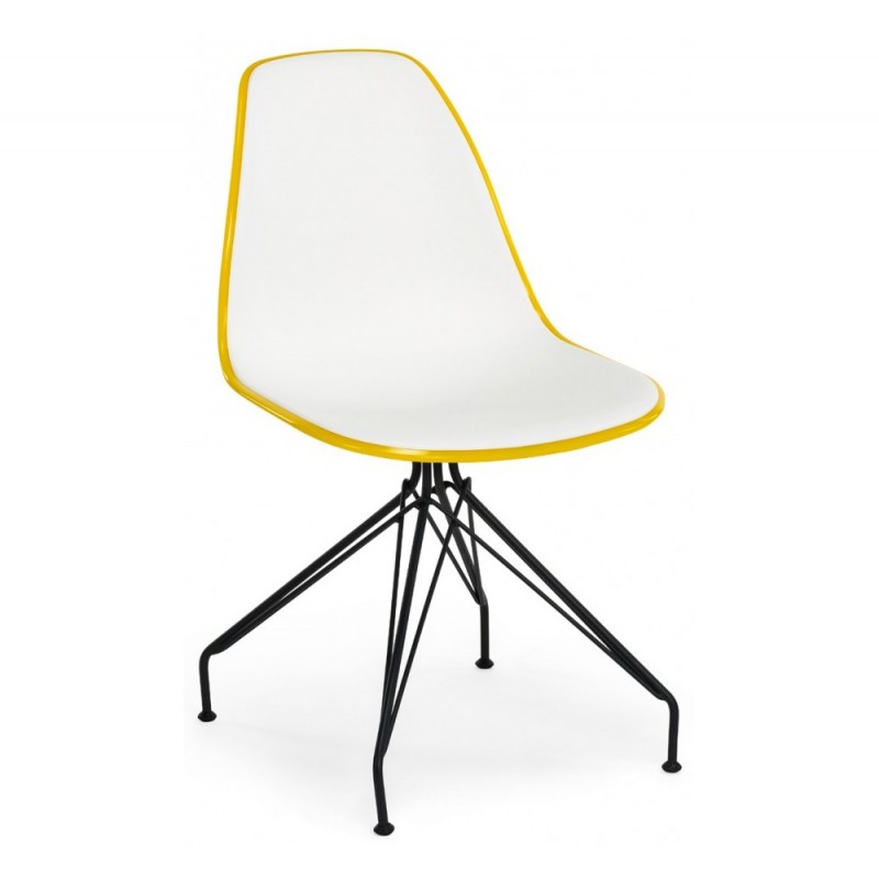 EOS -XP/XC καρέκλα με μεταλλικά πόδια Ivory White - Ivory White 43x41x79cm