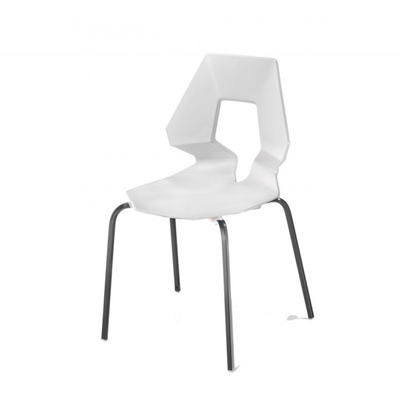 Prodige μεταλλική καρέκλα 14-Pearl grey -γκρί πολυπροπυλενιο  42x46x83(45)cm