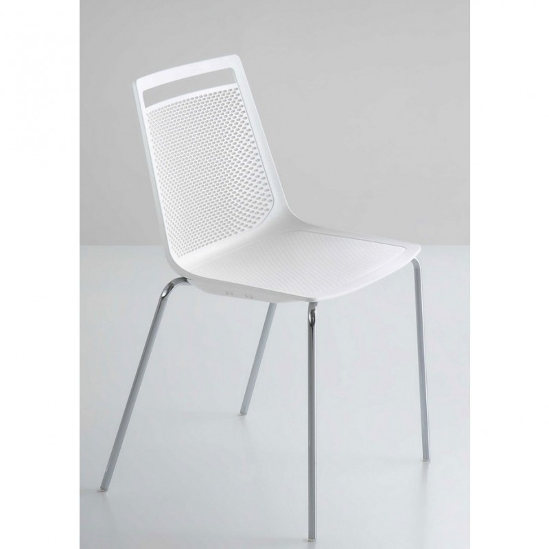 AKAMI NA καρέκλα cod.191 14-Pearl grey 47x52x82(46)cm