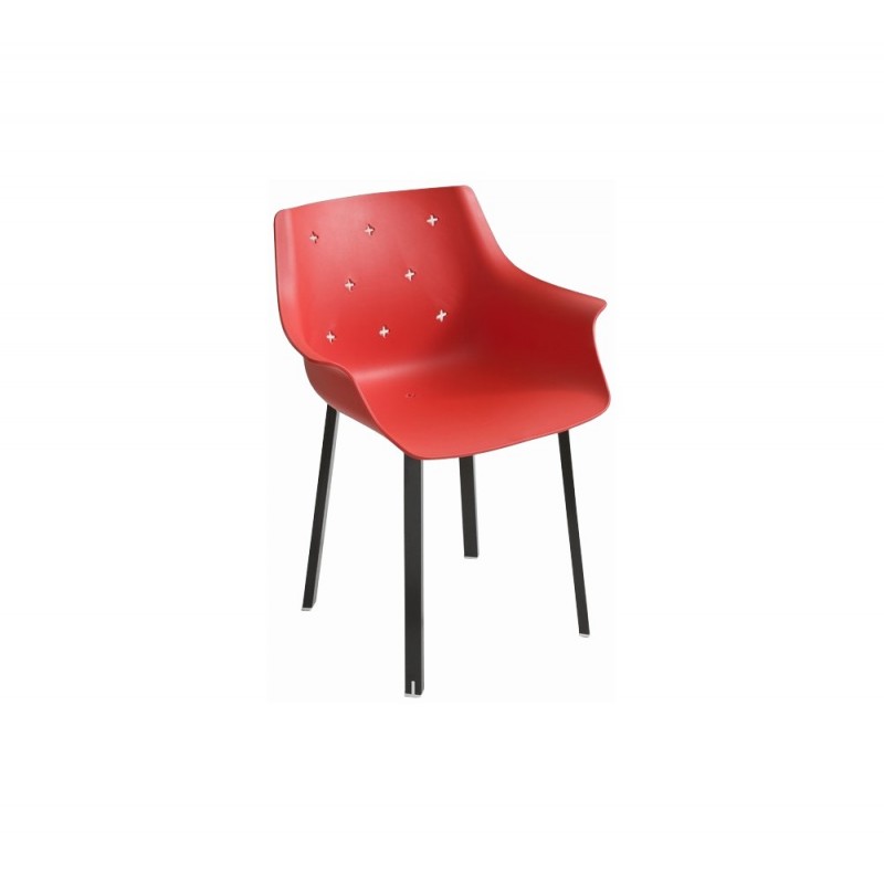 More NA 170 μεταλλική πολυθρόνα 52-Tortora 60x57x79(46)cm