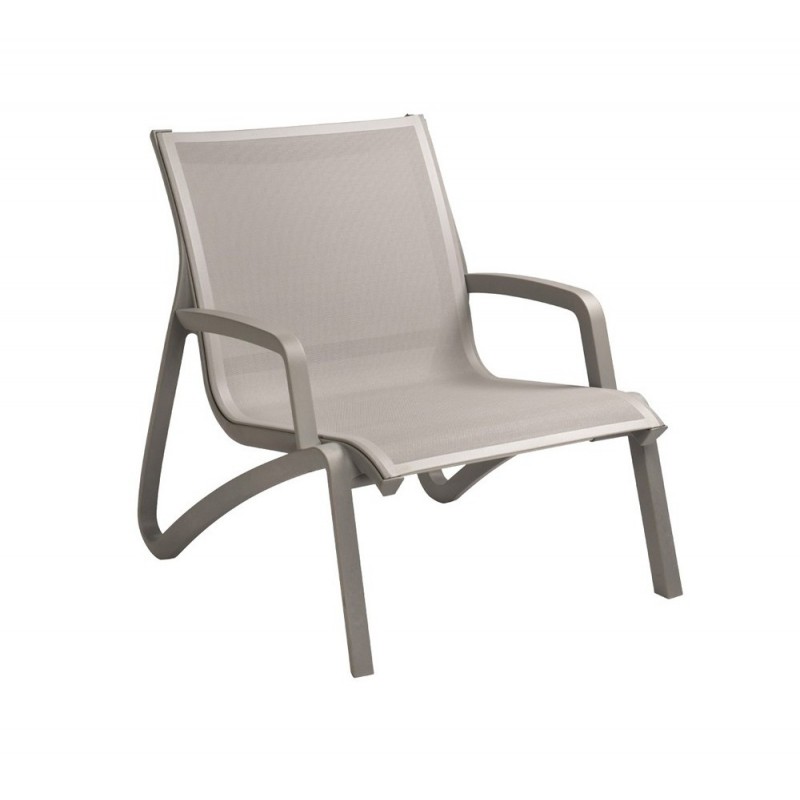 Sunset lounge πολυθρόνα T30 - Grey 74x83x84cm