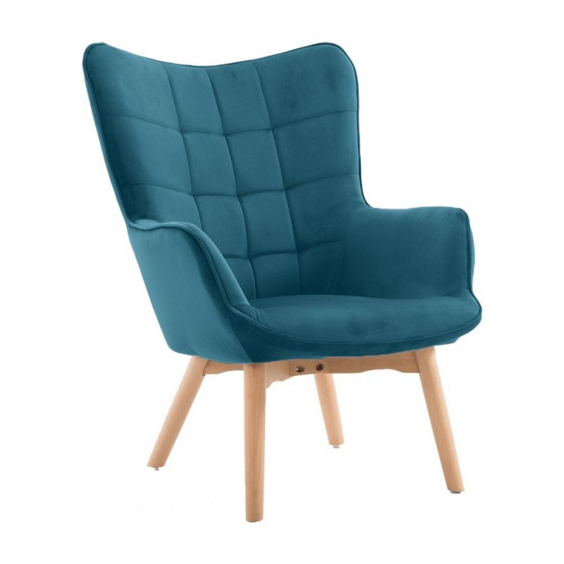 Havana ξύλινη πολυθρόνα Yellow 70x80x93cm