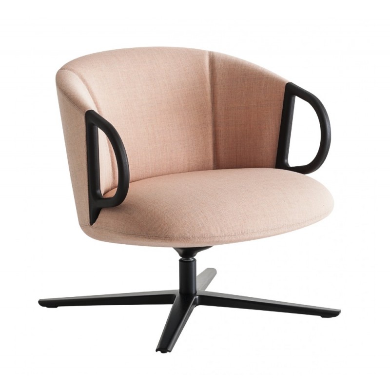 Cucaracha LB πολυθρόνα DK - Kvadrat Fabric (Steelcut2) μαυρο υφασμα71,5x76x71(42)cm