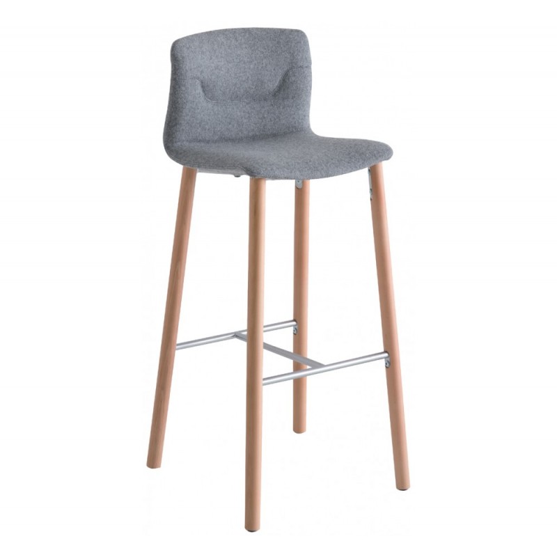 Slot 78/68 BL Upholstered σκαμπό bar Ύψος 68cm 45x45xH(107-97)78-68cm