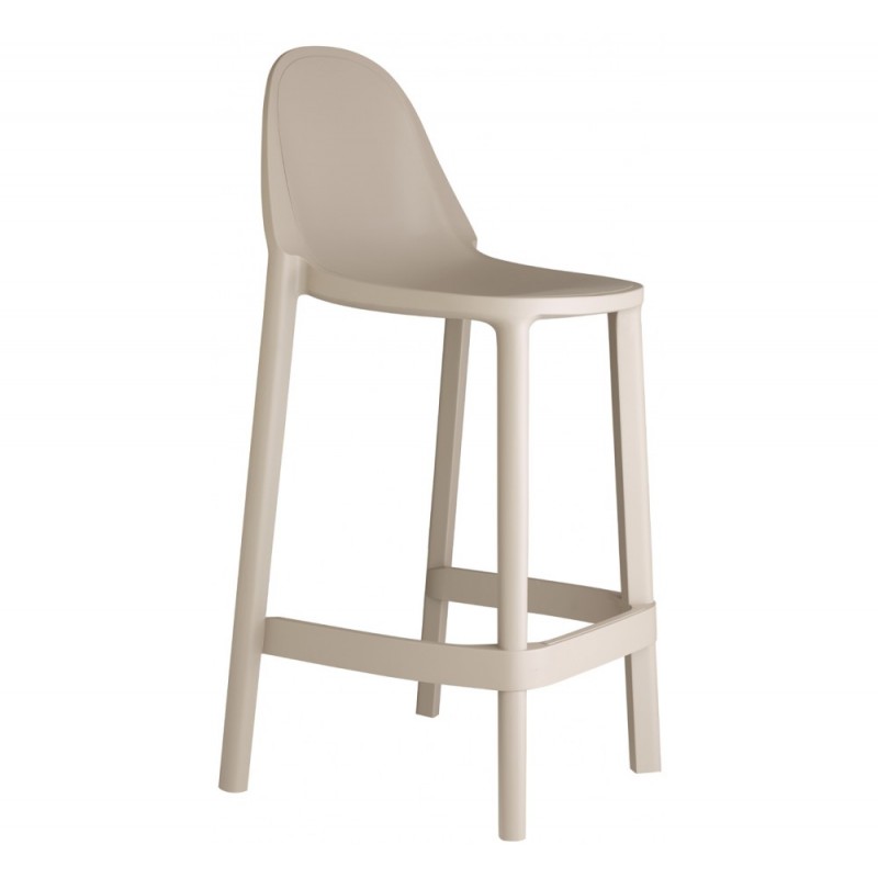 Piu 75/65 σκαμπό bar Ύψος καθίσματος 75cm 48x47x105(75)cm - dove grey χρωμα 