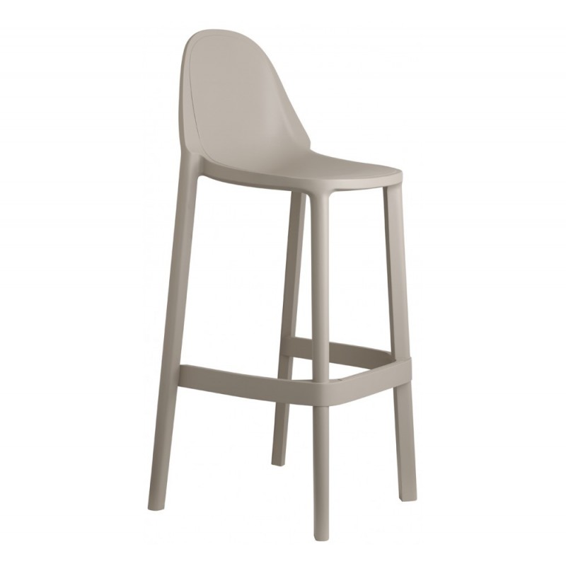 Piu 75/65 σκαμπό bar Ύψος καθίσματος 75cm 48x47x105(75)cm  λευκο χρωμα   