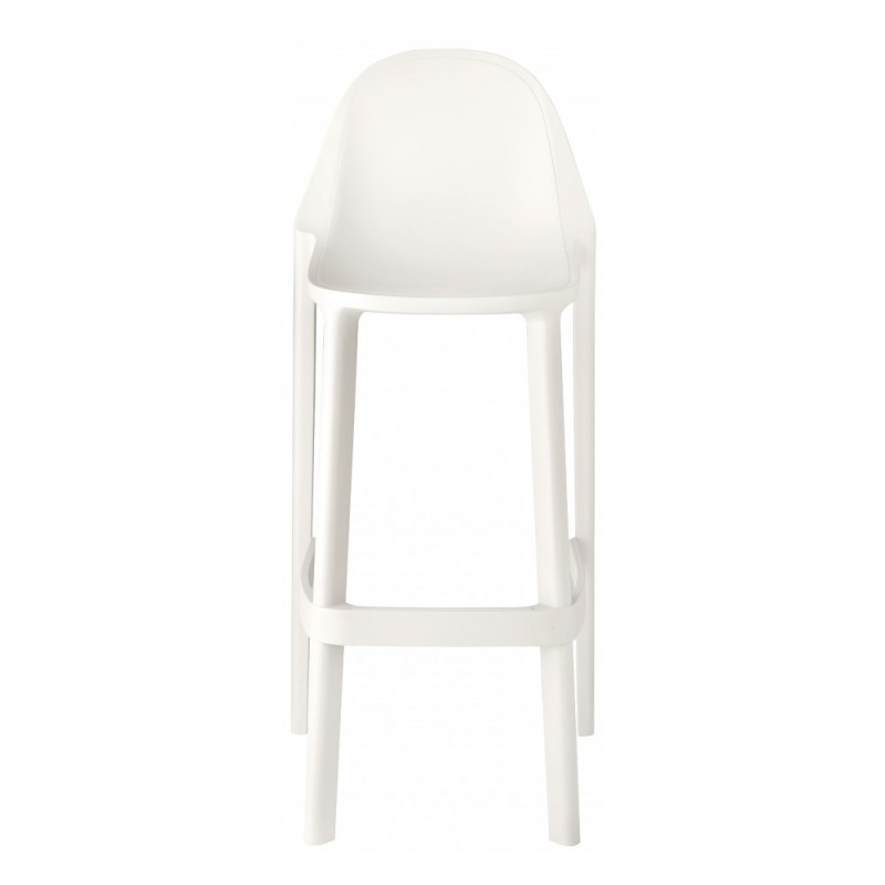 Piu 75 σκαμπό bar λευκό χρώμα Ύψος καθίσματος 75cm 48x47x105(75)cm