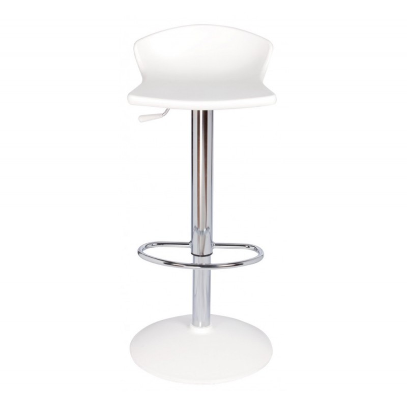 Guliver A/AV σκαμπό bar 00-White Ø40(37x36)x60-75cm