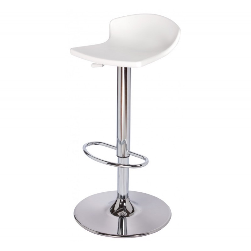 Guliver A/AV σκαμπό bar 00-White Ø40(37x36)x60-75cm