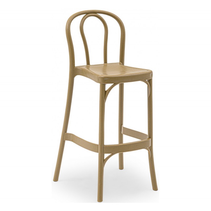 Sozo 65 σκαμπό bar Καπουτσίνο Ύψος καθίσματος 65cm διαστάσεις 49x54x(98,6/65)cm