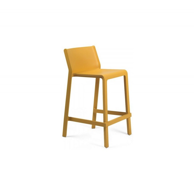 Trill stool  senape 40350.56.000 - σκαμπό bar  fiberglass polypropylene   47,5x50,5xH85,5(65)cm