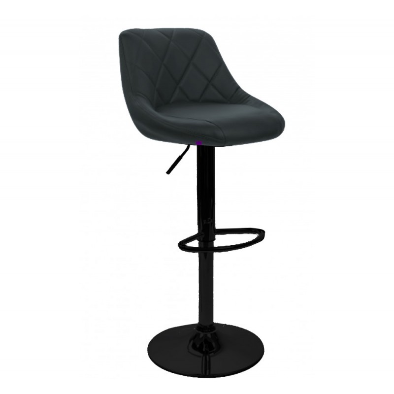 WIZARD σκαμπό μεταλλικό Velvet 45 - Green/blue 47,5x49,5xH85,5-106,5cm