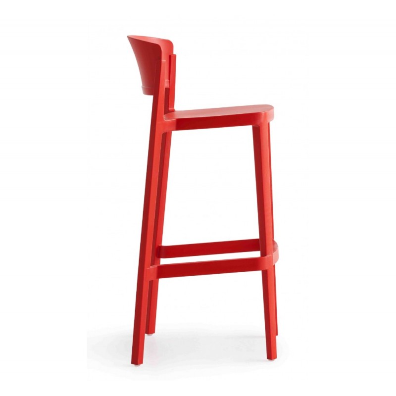 Abuela Stool 77 σκαμπό bar cod294/77A 00-White 50x45x101(77)cm