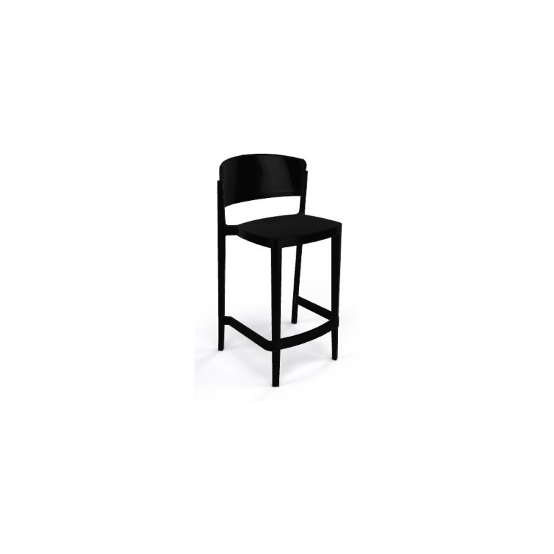 Abuela Stool 77 σκαμπό bar cod294/77A 00-White 50x45x101(77)cm