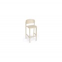 Abuela Stool 77 σκαμπό bar cod294/77A 00-White 50x45x101(77)cm