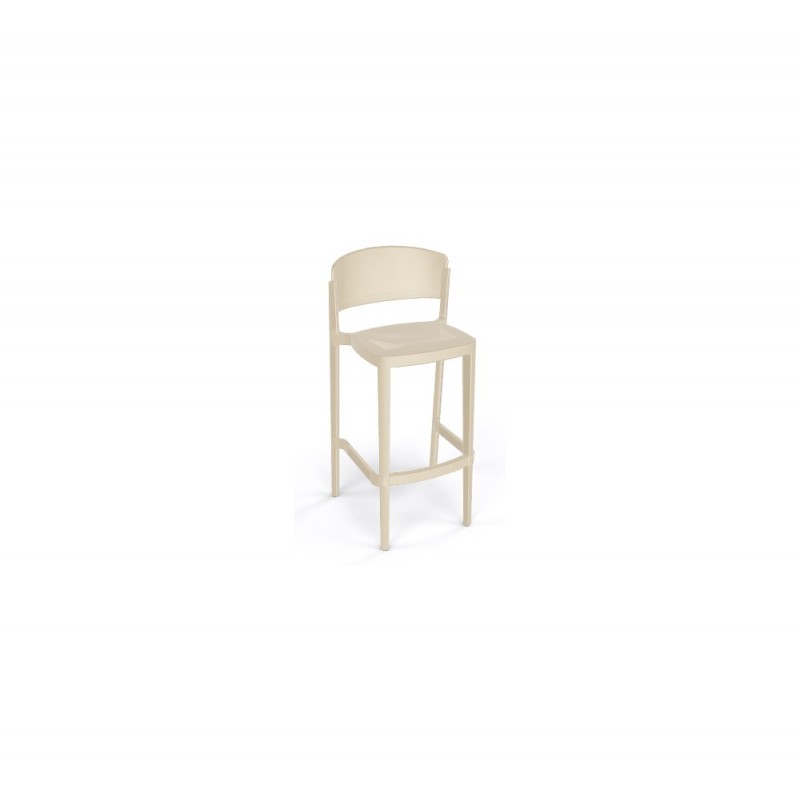 Abuela Stool 77 σκαμπό bar cod294/77A 00-White 50x45x101(77)cm