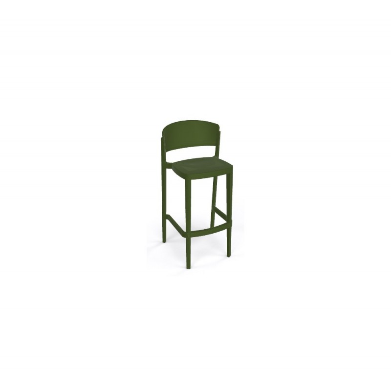 Abuela Stool 77 σκαμπό bar cod294/77A 00-White 50x45x101(77)cm
