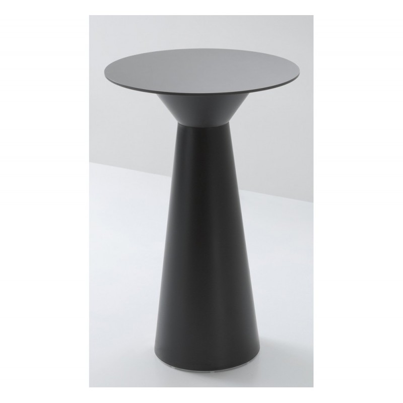 Roller Τραπέζι bar απο πολυπροπυλένιο γκρι  79x79x110cm