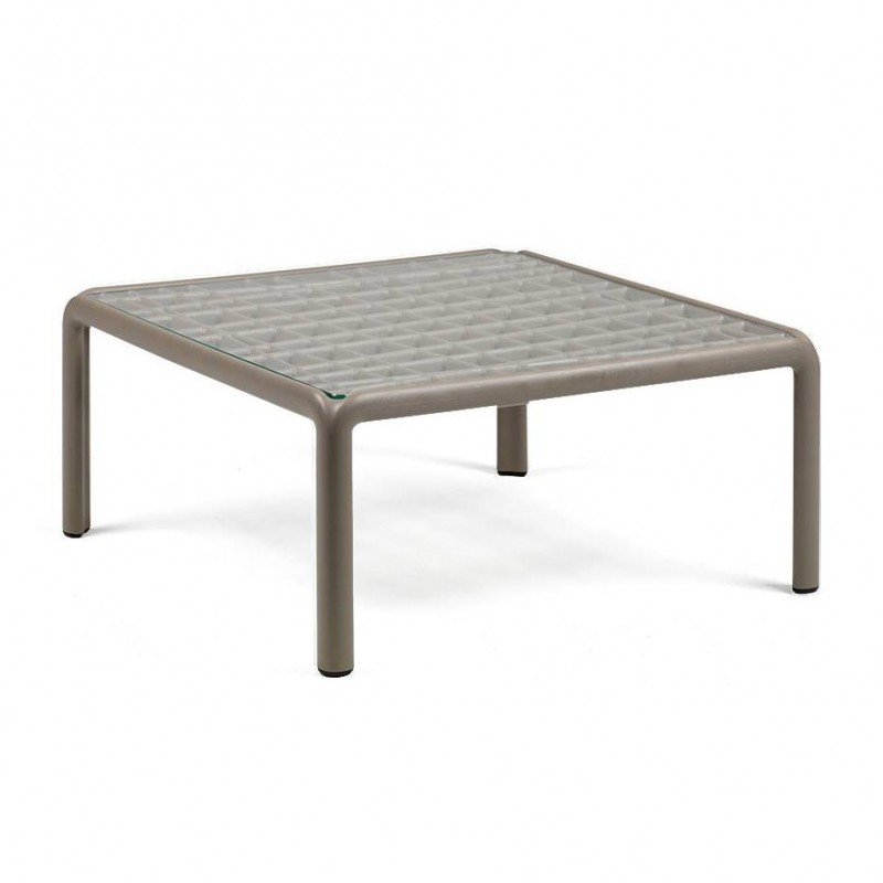 Komodo τραπεζάκι με τζάμι ref.368 02 - Anthracite 70x70x32,5cm