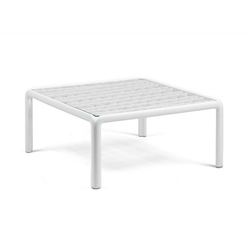 Komodo τραπεζάκι με τζάμι ref.368 10 - Tortora 70x70x32,5cm