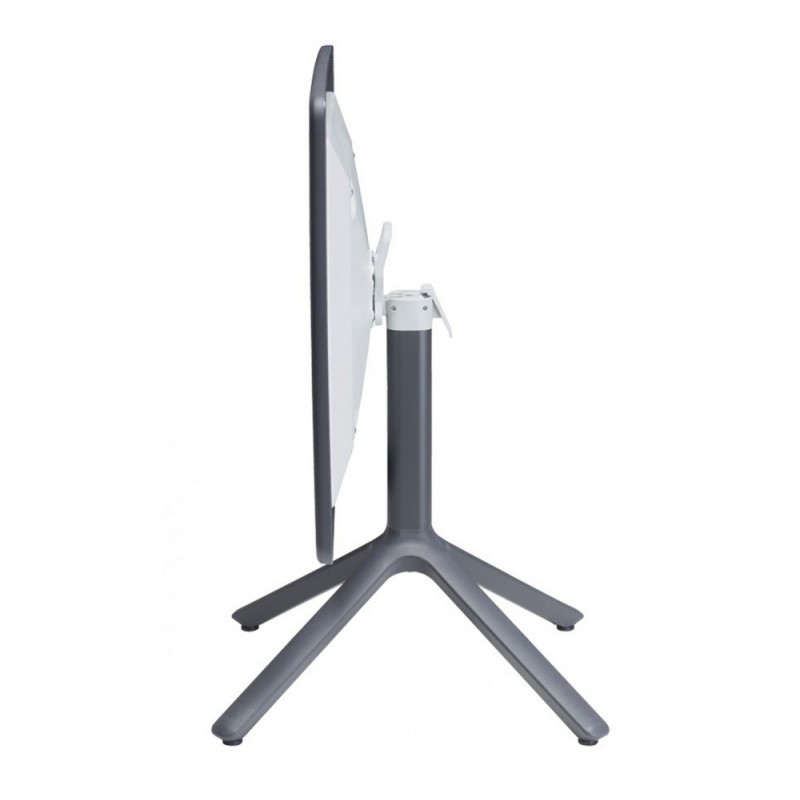 Eco πτυσσόμενο τραπέζι ανθρακί  art.2460 διαστάσεις 80x80x75cm