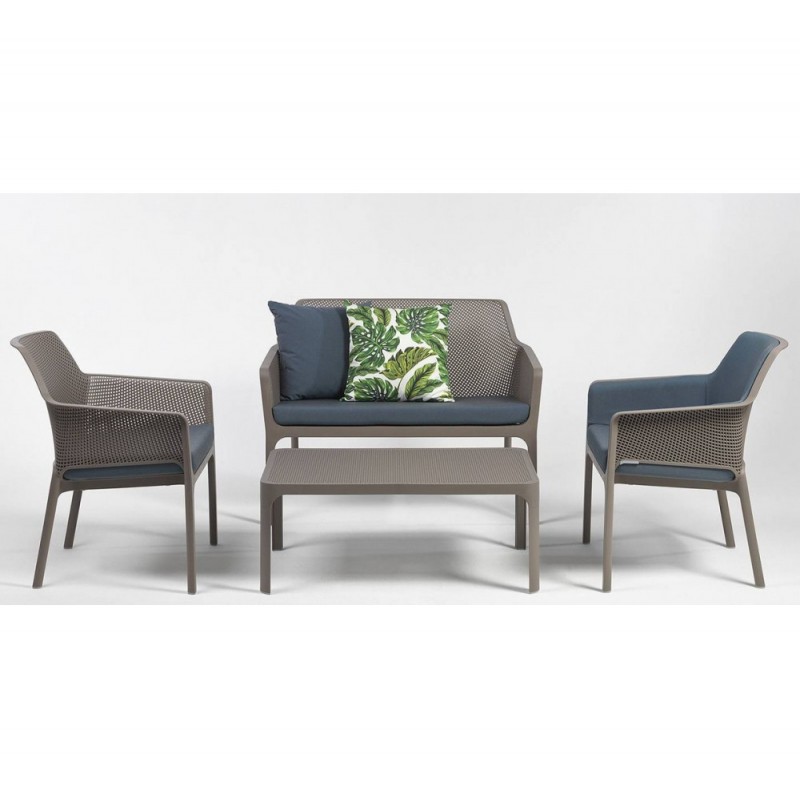 Net Relax set πολυπροπυλενίου 4τμχ Με μαξιλάρια 116x70x86(42)cm