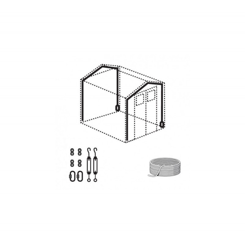 Deco Garden Home 11m² 22911139 - ΛΕΥΚΟ - ΓΚΡΙ - ΜΠΛΕ Εξωτερική διάσταση: 3,15x3,555xH2,50m