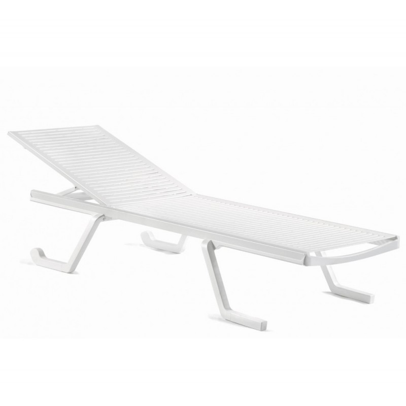 Doge ξαπλώστρα Λευκό - Mineral Grey 72x190x32,5cm