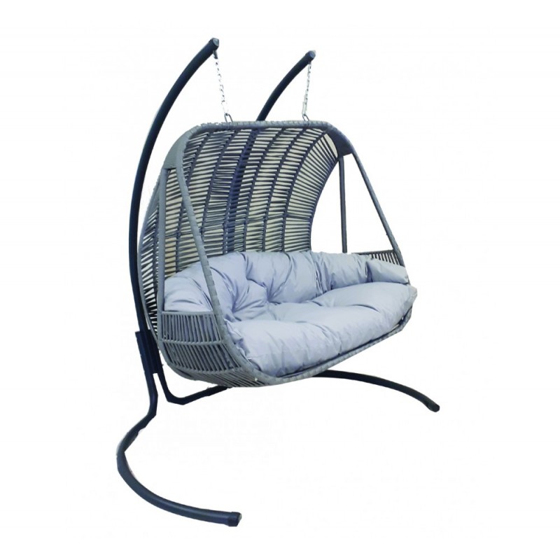 CROWN double steel κούνια Ανθρακί 145X135X100cm / 168X215cm