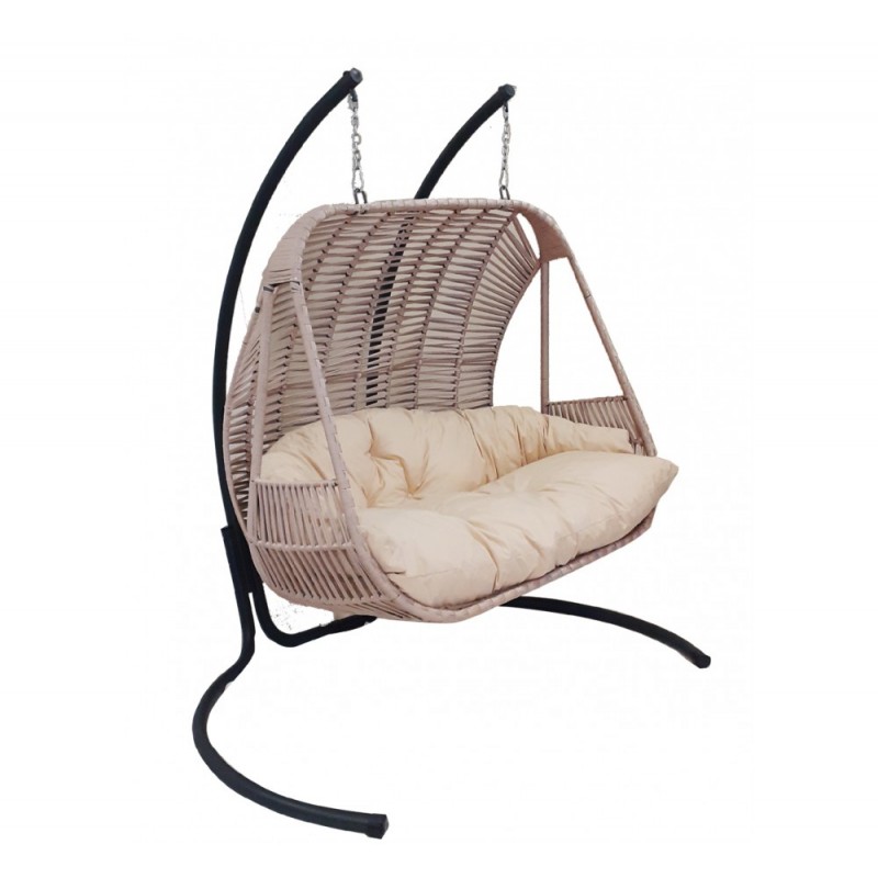 CROWN double steel κούνια Ανθρακί 145X135X100cm / 168X215cm