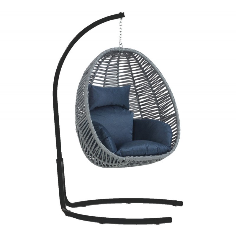 AZUR μεταλλική κούνια N1003 - Πορτοκαλί Σκελετός: 120x110x198h /Καλάθι: 105x85x116h