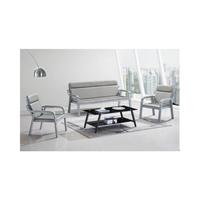 Line set 3τμχ Μαύρο Καναπές: 180x77x88cm