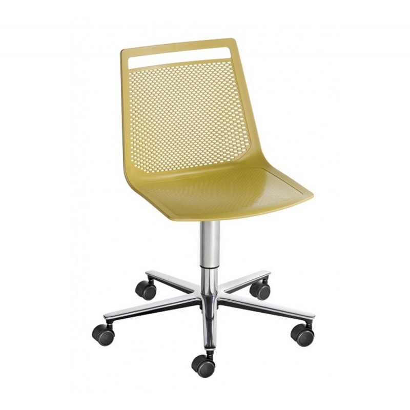 AKAMI cod191/T5R καρέκλα 14-Pearl grey 65x65x79-90(42-53)cm