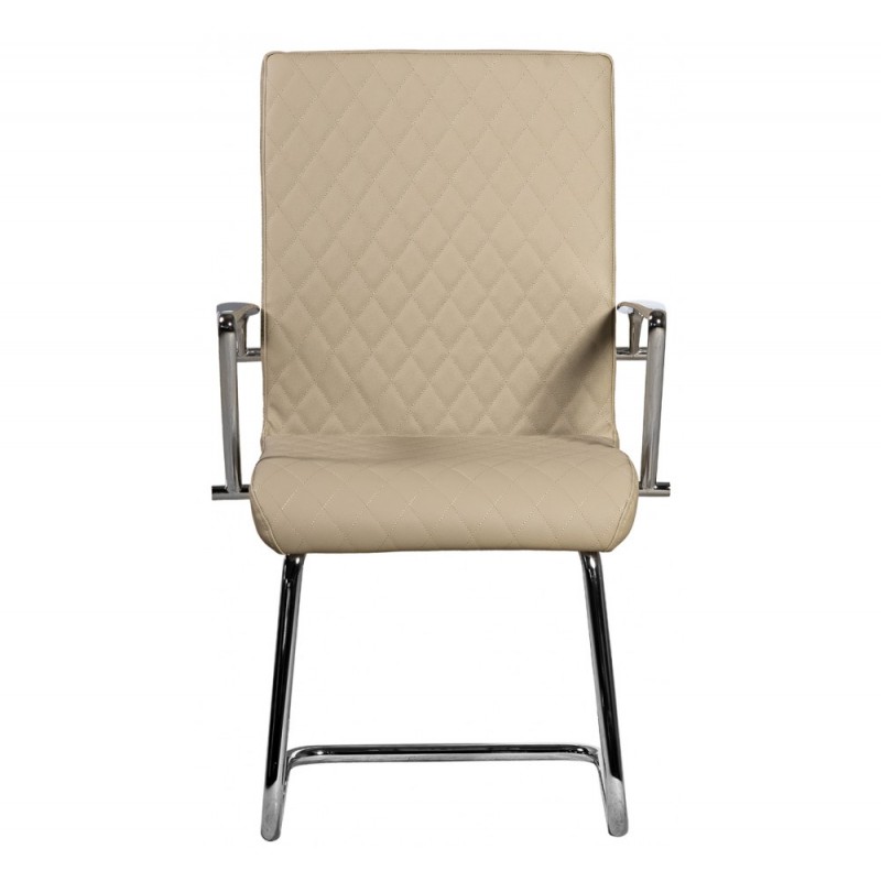 Beta Visitor πολυθρόνα γραφείου επισκέπτη Με δερματίνη ΜΠΕΖ 