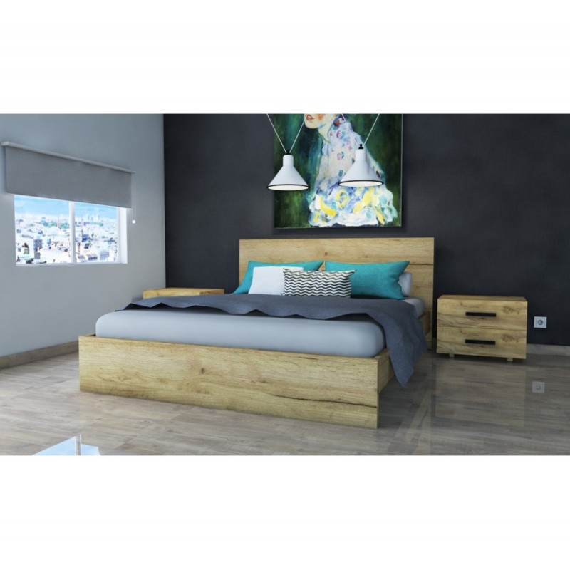 Tree κρεβάτι 19 - Καρυδιά Σκούρο Για στρώμα 160x200cm