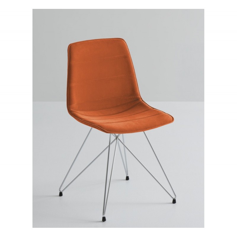 Dress Alhambra cod.92.--/ITC καρέκλα Xρώμιο 44x46x82(45)cm