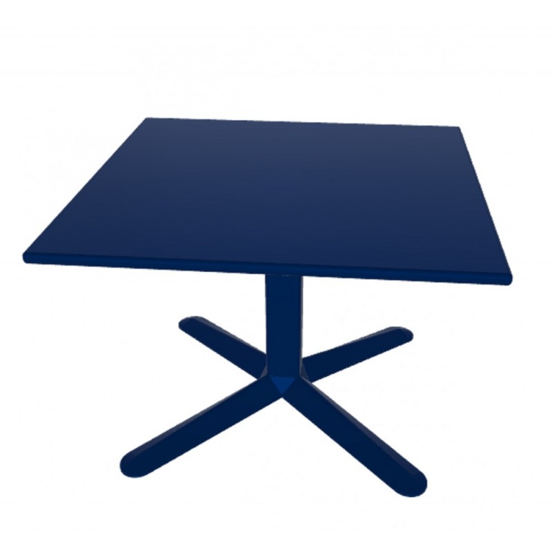 Arket τραπέζι TAK-103-/H50 τετράγωνο  70x70x50cm/1τμχ - Μέταλλο - Αλουμίνιο μπλέ  