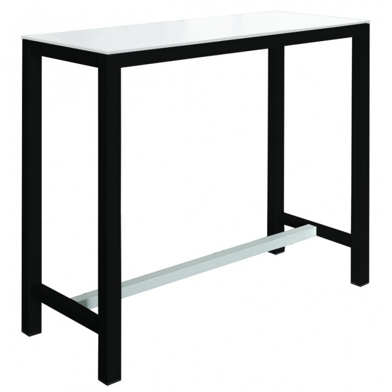 Banket τραπέζι bar Compact-HPL White 120x50x110cm