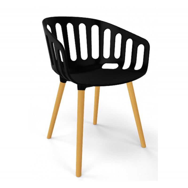 Basket cod.268/BL πολυθρόνα 00-White 59x54x79(45)cm