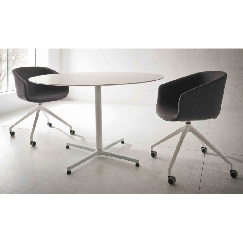 Basket cod.268.--/IUR upholstered πολυθρόνα κόκκινο ύφασμα  λευκο σκελετό 60x60x80(47)cm