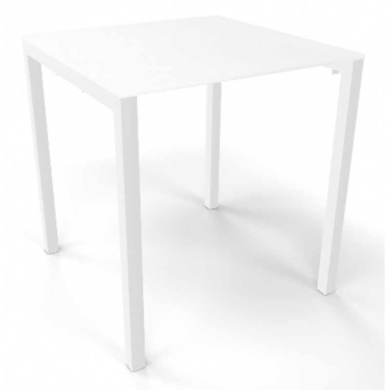 Claro τραπέζι συνεδρίου με επιφάνεια laminate λευκή  - Σκελετός  μεταλλικός με technopolymer 120x180x75cm    