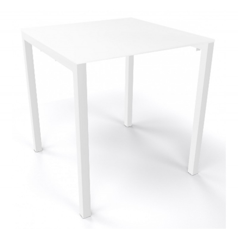 Claro τραπέζι συνεδρίου με επιφάνεια laminate λευκή  - Σκελετός  μεταλλικός με technopolymer 120x180x75cm    